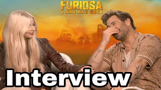 FURIOSA CAST INTERVIEW Anya TaylorJoy amp Chris Hemsworth on Mad Max prequel and going incognito [upl. by Larsen]