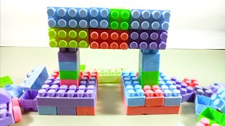 Satisfying DIY Banner Block  ASMR Building Block Video Lego Toys Collection [upl. by Thinia]