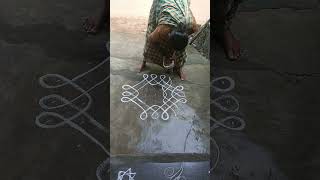 7x3 Easy kambi kolam 🏵️🌻 Happy successful day 🌅 like and subscribe 🙏 simple short video 💝 [upl. by Pammie]