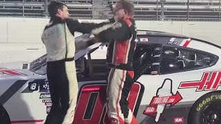 Chandler Smith Confronts Cole Custer After Playoff Elimination Hear From Both Drivers PostRace [upl. by Ardra9]