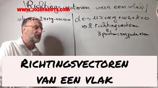 406 Richtingsvectoren van een vlak [upl. by Margaretta]