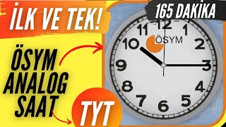 165 DAKİKA TYT SÜRE SAYACI ANALOG  YKS  İLK ve TEK [upl. by Cyprio765]