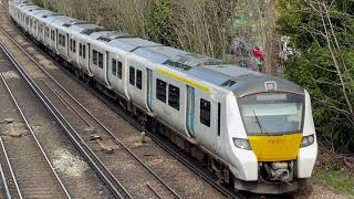 Thameslink Trains British Rail Class 700 at Shortlands Station Bromley [upl. by Nnaael199]