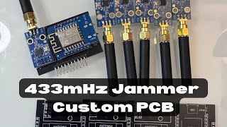 Custom PCB for my ESP8266 433mHz Jammer [upl. by Amabelle]