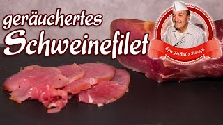 geräuchertes Schweinefilet selber machen  Schweinelende pökeln  Opa Jochens Rezept [upl. by Lorena]