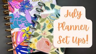 2024 MidYear Planner Set Ups  Classic Vertical Happy Planner amp Mini Happy Planner [upl. by Fradin19]