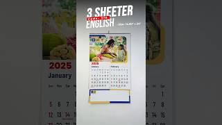 3 Sheeter Wall Calendar 2025  English  Code 310 [upl. by Lledo601]