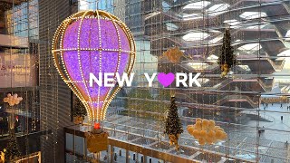 4K🇺🇸NYC Christmas Hudson Yards Macys amp Bergdorf Goodman Holiday WindowsLunch at Milos Nov2023 [upl. by Nahgem]