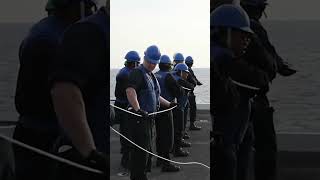 USS Abraham Lincoln Refueling at Sea shorts [upl. by Tera]