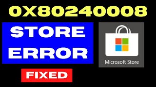 Microsoft Store error 0x80240008 on Windows 11  10 Fixed [upl. by Leonardi135]