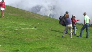 Tandem Paragleiter Start in WerfenwengSalzburg [upl. by Anetsirk440]