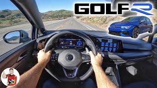 The 2022 Volkswagen Golf R is the Hot Hatch Elevated POV Drive Review [upl. by Nwahsyt]