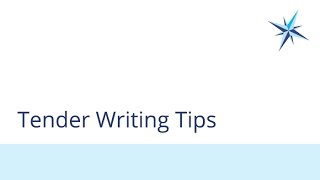 Tender Writing Tips [upl. by Nimad]