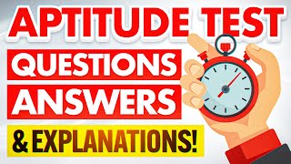 APTITUDE TEST Questions Answers amp Explanations How to PASS an APTITUDE TEST with 100 [upl. by Adolphus]