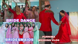 MY SISTER WEDDING VLOG  BRIDE PERFORM BEAUTIFUL DANCE  PURNIMA WEDS SANDESH [upl. by Gnouhk750]