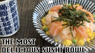 【Best sushi bowl】How to make chirashi sushi [upl. by Marcile]