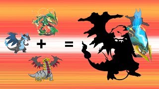 Pokemon Fusion Requests 95 Giratina  Mega Rayquaza  Mega Charizard X [upl. by Marba]