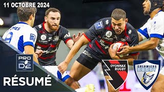 PRO D2  Résumé partie complète Oyonnax Rugby  Colomiers Rugby  J6  Saison 20242025 [upl. by Gorey201]