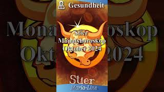 Stier GESUNDHEIT 🩺 Horoskop Oktober 2024 [upl. by Yduj]