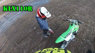 KLX110R First Ride [upl. by Hembree309]