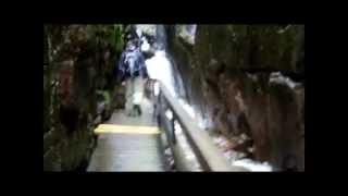 Walking the Flume Gorge Franconia Notch SP White Mountains New Hampshire [upl. by Younger]