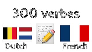 300 verbes  Lecture et écoute   Néerlandais  Français  locuteur de langue maternelle [upl. by Ahsenat]