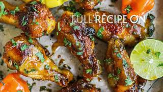 Mango Habanero Chicken Wings Recipe [upl. by Estus]