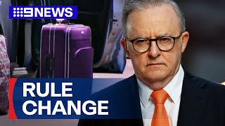 Prime Minster ditches rule that let foreign criminals stay in Australia  9 News Australia [upl. by Cinom289]