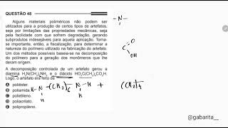 ENEM 2014  REVISÃO E RESOLUÇÃO QUÍMICA ORGÂNICA  Q quotAlguns materiais poliméricosquot [upl. by Salita]