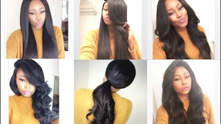 Chrissy Bales  VERSATILE WIG  HOW TO STYLE A WIG ONE WIG 5 DIFFERENT STYLE [upl. by Goto]