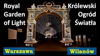 Królewski Ogród Światła 20222023 – Pałac Wilanów Royal Garden of Light  Wilanów Palace [upl. by Caddaric]