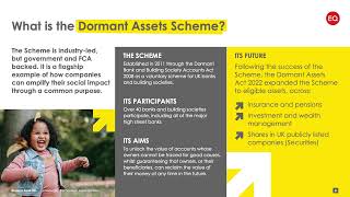 EQ Conference 2023 – Dormant Assets Scheme In Practice [upl. by Nobell]