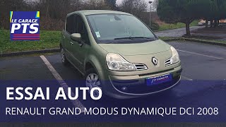 TEST  RENAULT GRAND MODUS DYNAMIQUE DCI 85 2008  FRANCE [upl. by Ahsed]