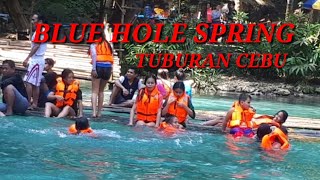 BLUE HOLE SPRINGSWIMMING IN BLUE HOLE SPRING TUBURAN CEBU [upl. by Adnilem536]