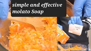 Simple Molato Soap Recipe For Skin whitening amp moisturizing [upl. by Boot495]