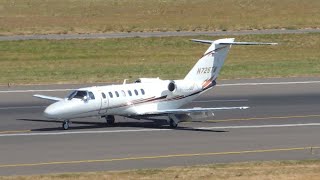 Cessna Citation CJ3 N725TM landing in PDX [upl. by Boris]