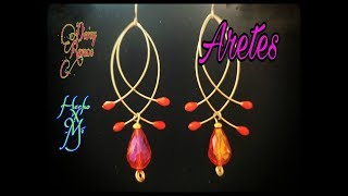 Aretes Elegantes en 5 Minutos DIY [upl. by Smukler]