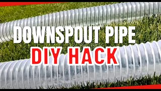 DIY How to Build Clog Free Downspout Gutter Drain Lines by Using Water Pressure and Water Velocity [upl. by Leodora]