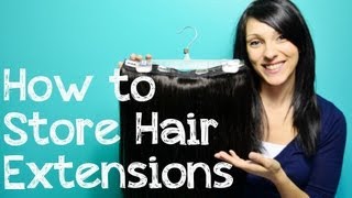 How to Store Clip In Hair Extensions  Instant Beauty ♡ [upl. by Kcirdderf]