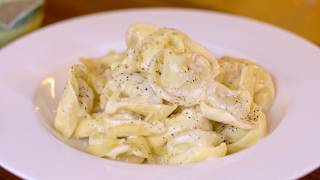 Tortellini in a Creamy Parmesan Sauce Recipe Just 3 Ingredients [upl. by Gomer]