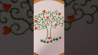 Very pretty Hand embroidery tree tree [upl. by Eduino]