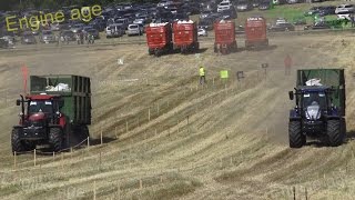 New Holland vs Case IH  Tractor Show  Tractor Drag Race 2016 [upl. by Evelin334]