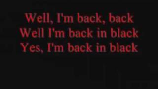 Back in Black Lyrics [upl. by Finnegan607]