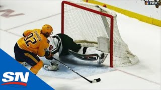 Ryan Johansen’s Unreal SloMo Shootout Move Gets Predators Past Wild [upl. by Huggins]