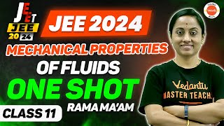 Mechanical Properties of Fluids in One Shot  Physics Class 11  JEE 202425  KRD Mam [upl. by Artema]