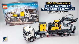 LEGO Technic 42175 Volvo FMX Truck amp EC230 Electric Excavator detailed building review [upl. by Nabala]