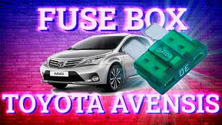 Fuse Layout Toyota Avensis 20092018 [upl. by Libys]