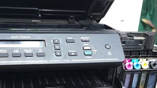 Brother dcp t500 t700 t520 printer ink pad reset Maintenance mode Ink pad Change [upl. by Sidhu]