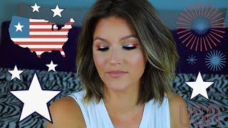 4th OF JULY MAKEUP TUTORIAL  Jessica York [upl. by Kennett451]