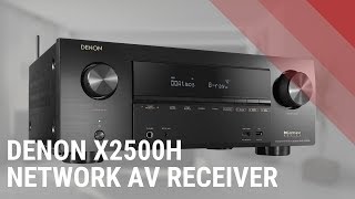 Denon AVRX2500H 72Channel Network AV Receiver  Quick Look [upl. by Ahsinit93]